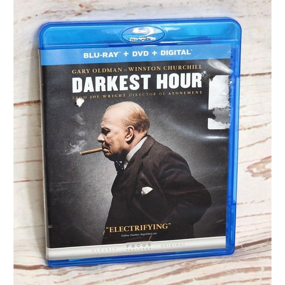 Winston Churchill, led by Gary Oldman, in this HD Blu-Ray combo